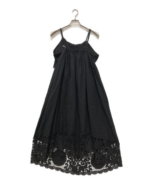 crinkle（クリンクル）crinkle (クリンクル) キャミソールワンピース ブラック サイズ:Fの古着・服飾アイテム