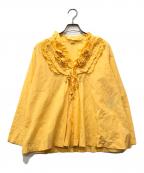 45Rフォーティファイブ・アール）の古着「フリルギャザーシャツ」｜オレンジ