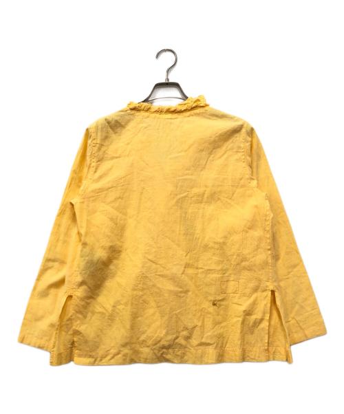 45R（フォーティファイブ・アール）45R (フォーティファイブ・アール) フリルギャザーシャツ オレンジ サイズ:下記参照の古着・服飾アイテム