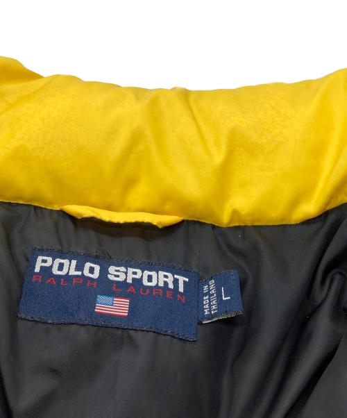 POLO SPORT（ポロスポーツ）POLO SPORT (ポロスポーツ) ダウンジャケット イエロー サイズ:Lの古着・服飾アイテム