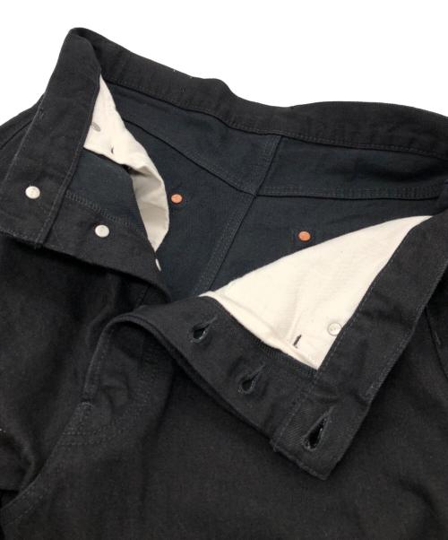 Graphpaper（グラフペーパー）Graphpaper (グラフペーパー) Selvage Denim Five Pocket wide Straight Pants ブラック サイズ:3の古着・服飾アイテム