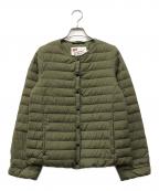 Traditional Weatherwearトラディショナルウェザーウェア）の古着「ショートアークリーダウンジャケット」｜カーキ