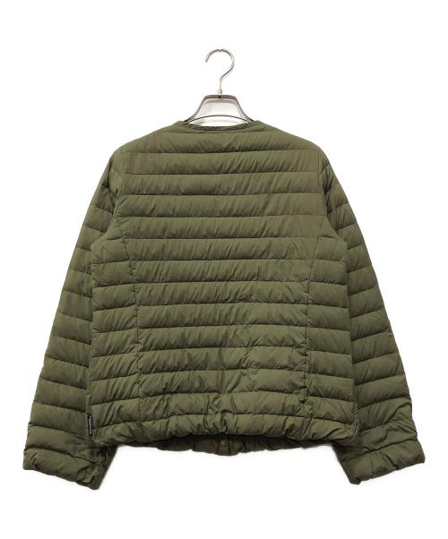 Traditional Weatherwear（トラディショナルウェザーウェア）Traditional Weatherwear (トラディショナルウェザーウェア) ショートアークリーダウンジャケット カーキ サイズ:34の古着・服飾アイテム