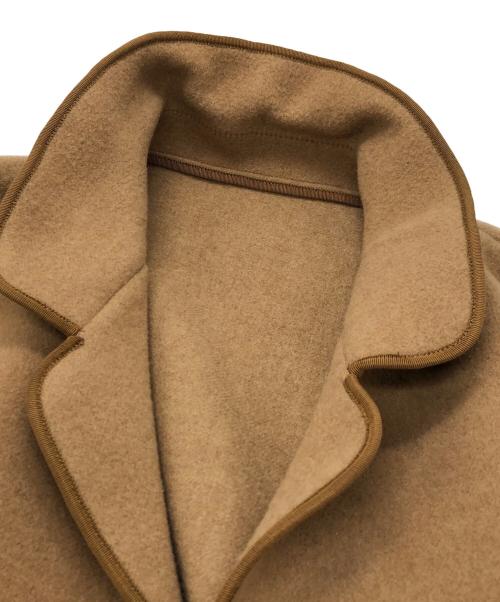 45R（フォーティファイブ・アール）45R (フォーティファイブ・アール) パイルカットメルトンのコート ベージュの古着・服飾アイテム