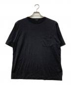 COMOLIコモリ）の古着「サマーウール 半袖Tシャツ」｜ブラック
