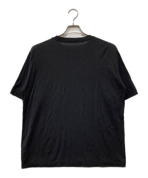 COMOLI（コモリ）COMOLI (コモリ) サマーウール 半袖Tシャツ ブラック サイズ:2の古着・服飾アイテム