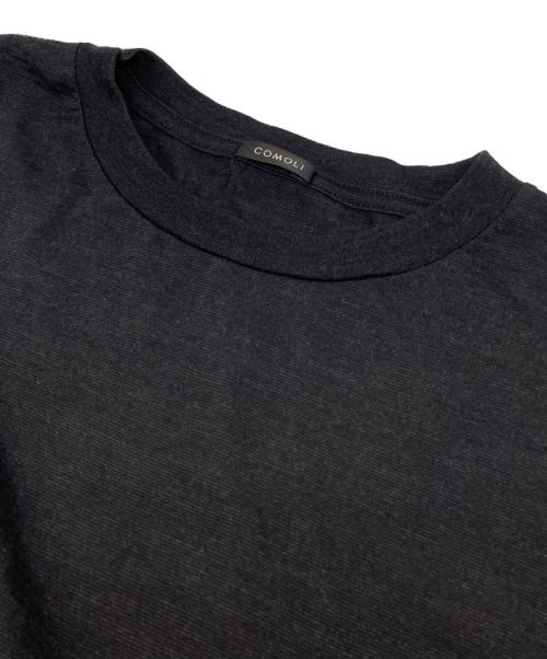 COMOLI（コモリ）COMOLI (コモリ) サマーウール 半袖Tシャツ ブラック サイズ:2の古着・服飾アイテム