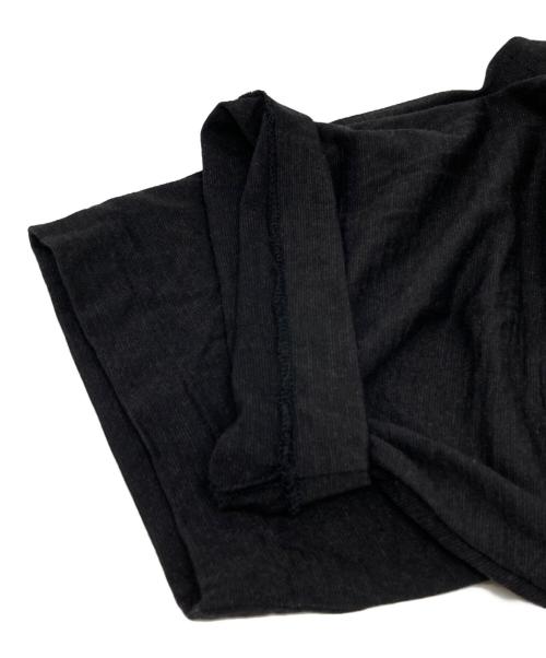 COMOLI（コモリ）COMOLI (コモリ) サマーウール 半袖Tシャツ ブラック サイズ:2の古着・服飾アイテム