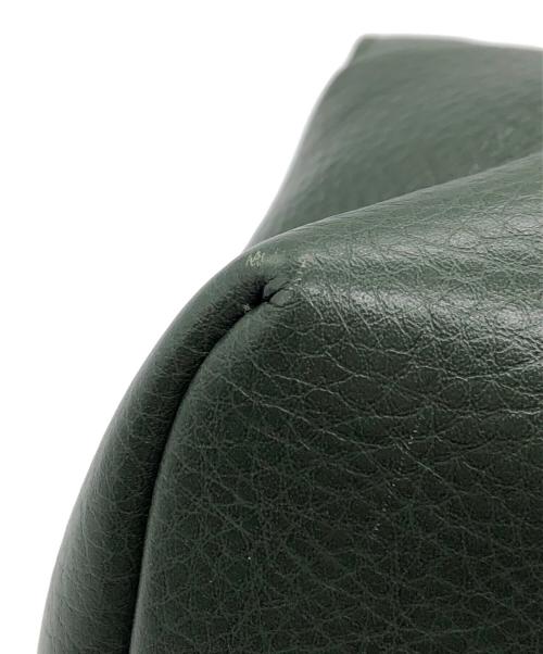 HIROFU（ヒロフ）HIROFU (ヒロフ) 2WAYレザーハンドバッグ グリーンの古着・服飾アイテム