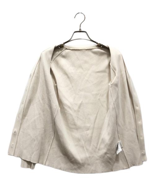 MUSE de Deuxieme Classe（ミューズ ドゥーズィエム クラス）MUSE de Deuxieme Classe (ミューズ ドゥーズィエム クラス) DINER RIB Vネックカーディガン ホワイト サイズ:下記参照の古着・服飾アイテム