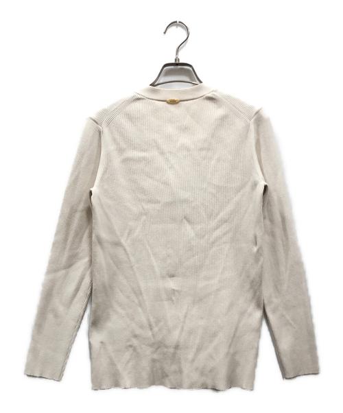 MUSE de Deuxieme Classe（ミューズ ドゥーズィエム クラス）MUSE de Deuxieme Classe (ミューズ ドゥーズィエム クラス) DINER RIB Vネックカーディガン ホワイト サイズ:下記参照の古着・服飾アイテム