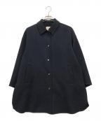 UNITED ARROWS TOKYOユナイテッドアローズトウキョウ）の古着「リバー メタルドット ブルゾン カシミヤウールコート」｜ネイビー