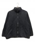 BLURHMSブラームス）の古着「COTTON SILK FLEECE ZIP JACKET」｜ブラック