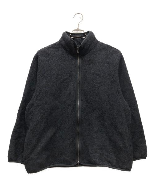 BLURHMS（ブラームス）BLURHMS (ブラームス) COTTON SILK FLEECE ZIP JACKET ブラック サイズ:3の古着・服飾アイテム