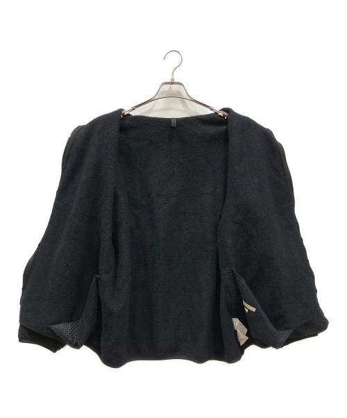 BLURHMS（ブラームス）BLURHMS (ブラームス) COTTON SILK FLEECE ZIP JACKET ブラック サイズ:3の古着・服飾アイテム