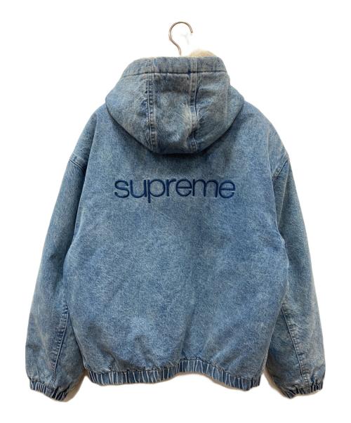 SUPREME（シュプリーム）Supreme (シュプリーム) FAUX SHEARLING LINED BOMBER JACKET インディゴ サイズ:Lの古着・服飾アイテム