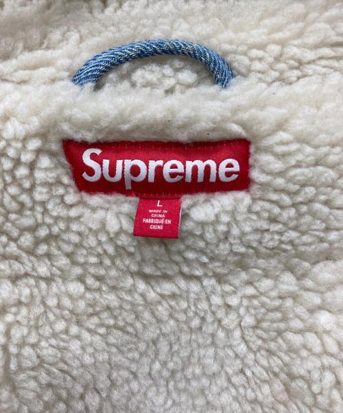 SUPREME（シュプリーム）Supreme (シュプリーム) FAUX SHEARLING LINED BOMBER JACKET インディゴ サイズ:Lの古着・服飾アイテム