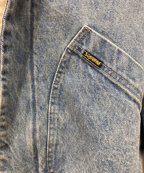 SUPREME（シュプリーム）Supreme (シュプリーム) FAUX SHEARLING LINED BOMBER JACKET インディゴ サイズ:Lの古着・服飾アイテム