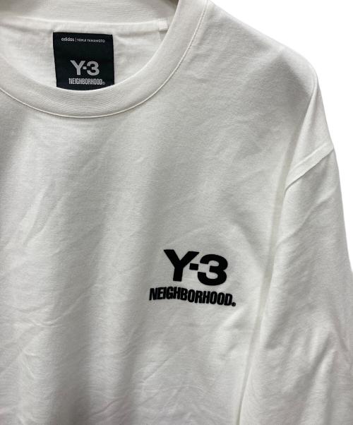 NEIGHBORHOOD（ネイバーフッド）NEIGHBORHOOD (ネイバーフッド) Y-3 (ワイスリー) NBHD LOGO LS TEE ホワイト サイズ:Lの古着・服飾アイテム