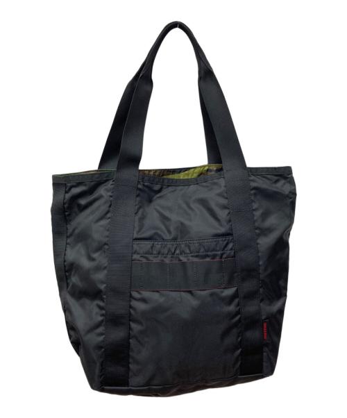 BRIEFING（ブリーフィング）BRIEFING (ブリーフィング) リバーシブルトートバッグ ブラック×グリーンの古着・服飾アイテム
