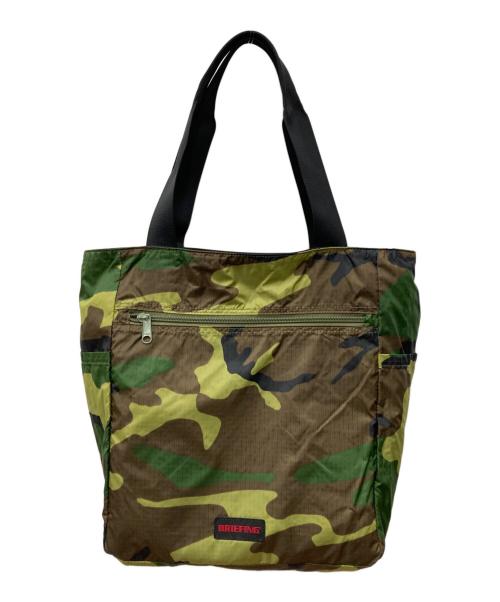 BRIEFING（ブリーフィング）BRIEFING (ブリーフィング) リバーシブルトートバッグ ブラック×グリーンの古着・服飾アイテム