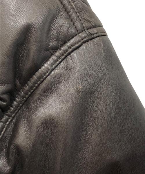 HAI SPORTING GEAR（ハイスポーツギア）HAI SPORTING GEAR (ハイスポーツギア) ラムレザーダウンジャケット ブラウン サイズ:下記参照の古着・服飾アイテム