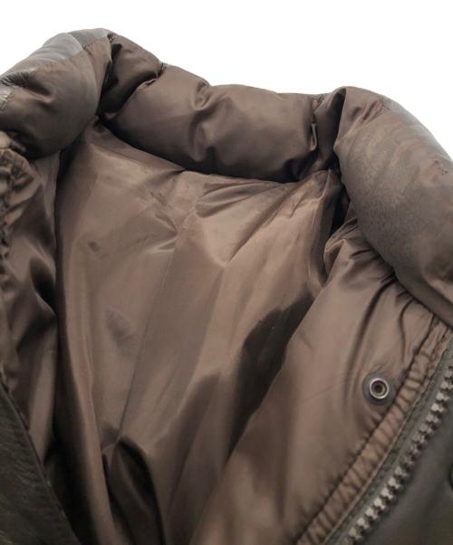 HAI SPORTING GEAR（ハイスポーツギア）HAI SPORTING GEAR (ハイスポーツギア) ラムレザーダウンジャケット ブラウン サイズ:下記参照の古着・服飾アイテム