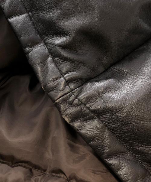 HAI SPORTING GEAR（ハイスポーツギア）HAI SPORTING GEAR (ハイスポーツギア) ラムレザーダウンジャケット ブラウン サイズ:下記参照の古着・服飾アイテム