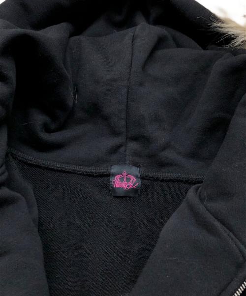 9090（9090）9090 (9090) 90 Logo Far Zip Hoodie ブラック サイズ:Mの古着・服飾アイテム