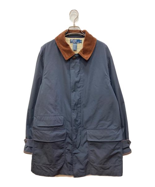 POLO RALPH LAUREN（ポロ・ラルフローレン）POLO RALPH LAUREN (ポロ・ラルフローレン) ナイロン比翼ジャケット ネイビー サイズ:Mの古着・服飾アイテム
