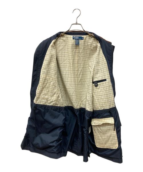 POLO RALPH LAUREN（ポロ・ラルフローレン）POLO RALPH LAUREN (ポロ・ラルフローレン) ナイロン比翼ジャケット ネイビー サイズ:Mの古着・服飾アイテム