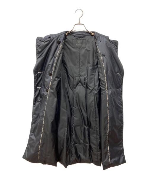 BURBERRY BLACK LABEL（バーバリーブラックレーベル）BURBERRY BLACK LABEL (バーバリーブラックレーベル) ダウントレンチコート ブラック サイズ:Lの古着・服飾アイテム