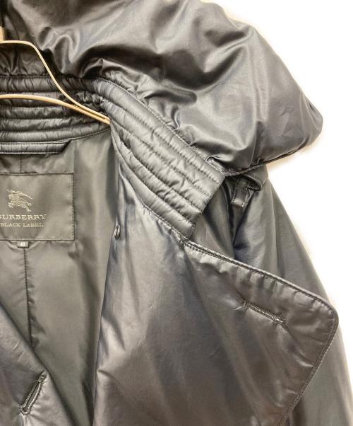 BURBERRY BLACK LABEL（バーバリーブラックレーベル）BURBERRY BLACK LABEL (バーバリーブラックレーベル) ダウントレンチコート ブラック サイズ:Lの古着・服飾アイテム
