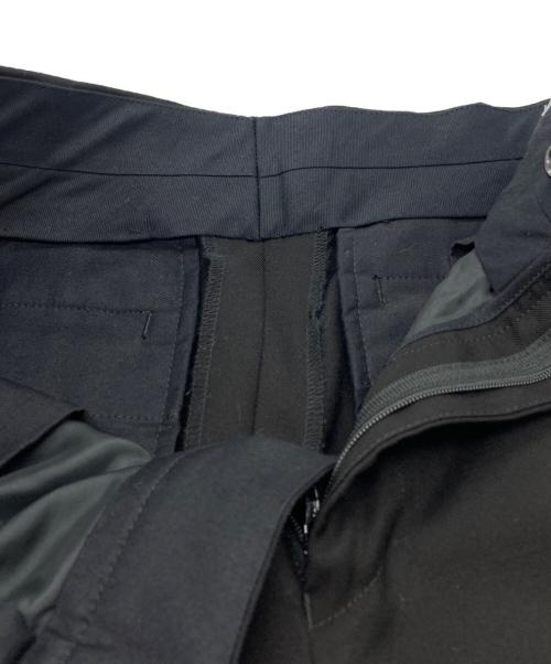 JOHN LAWRENCE SULLIVAN（ジョン ローレンス サリバン）JOHN LAWRENCE SULLIVAN (ジョン ローレンス サリバン) WOOL STRAIGHT TROUSERS ブラック サイズ:44 未使用品の古着・服飾アイテム