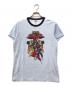 doublet（ダブレット）の古着「ANIME CHARACTER VELOUR T-SHIRT」｜ブルー