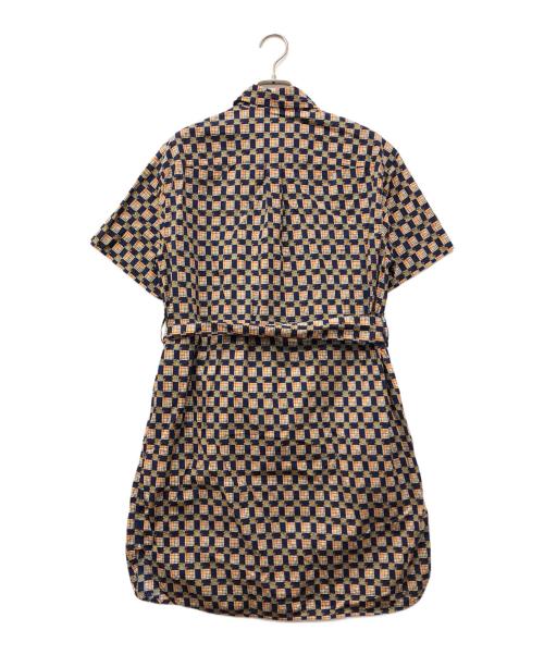 BURBERRY（バーバリー）BURBERRY (バーバリー) 総柄ワンピース ネイビー サイズ:US4の古着・服飾アイテム