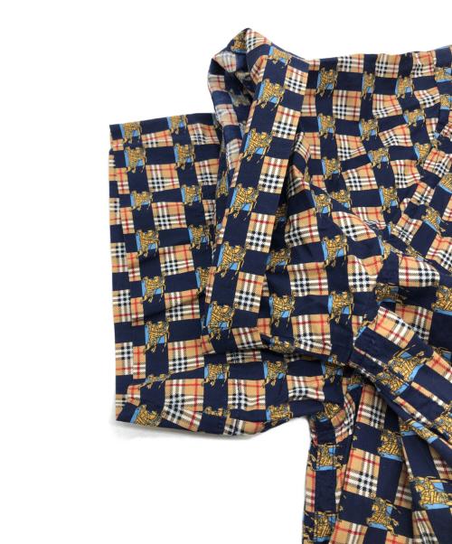 BURBERRY（バーバリー）BURBERRY (バーバリー) 総柄ワンピース ネイビー サイズ:US4の古着・服飾アイテム