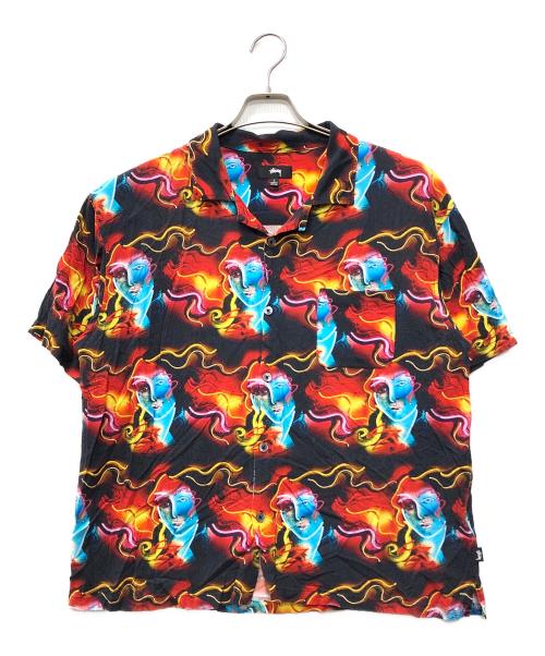 stussy（ステューシー）stussy (ステューシー) NEON VENUS SHIRT レッド サイズ:Lの古着・服飾アイテム