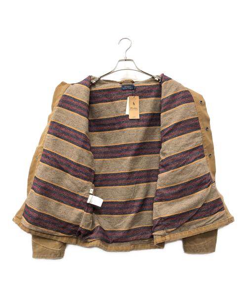 POLO RALPH LAUREN（ポロ・ラルフローレン）POLO RALPH LAUREN (ポロ・ラルフローレン) ダックブランケット地カバーオール ベージュ サイズ:M 未使用品の古着・服飾アイテム