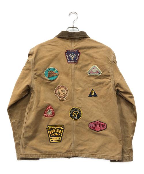 POLO RALPH LAUREN（ポロ・ラルフローレン）POLO RALPH LAUREN (ポロ・ラルフローレン) ダックブランケット地カバーオール ベージュ サイズ:M 未使用品の古着・服飾アイテム