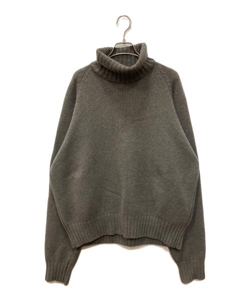 stein（シュタイン）stein (シュタイン) EX FINE LAMBS LOOSEHIGHNECKKNIT グレー サイズ:Sの古着・服飾アイテム