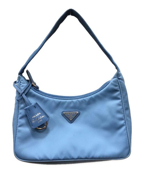 PRADA（プラダ）PRADA (プラダ) ハンドバッグ ブルーの古着・服飾アイテム