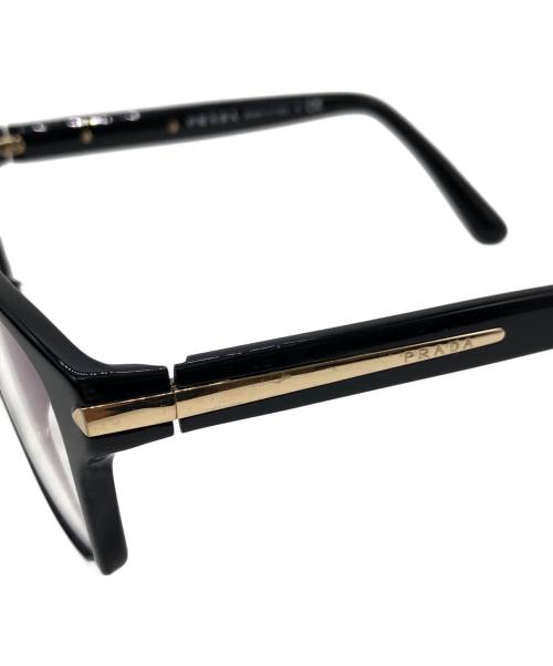 PRADA（プラダ）PRADA (プラダ) 伊達眼鏡 ブラック サイズ:54□18の古着・服飾アイテム