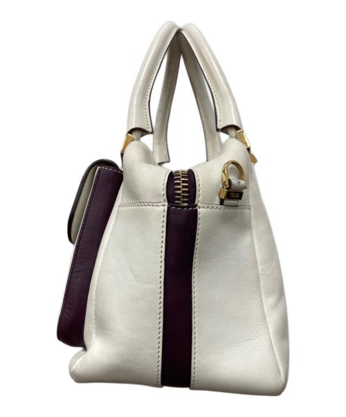 TOD'S（トッズ）TOD'S (トッズ) 2WAYショルダーバッグ ホワイトの古着・服飾アイテム