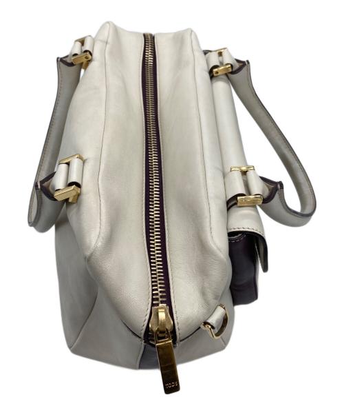 TOD'S（トッズ）TOD'S (トッズ) 2WAYショルダーバッグ ホワイトの古着・服飾アイテム