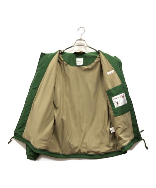 BLUCO WORK GARMENT（ブルコ ワーク ガーメント）BLUCO WORK GARMENT (ブルコ ワーク ガーメント) 60/40 CHIN STRAP COACH JACKET グリーン サイズ:XLの古着・服飾アイテム