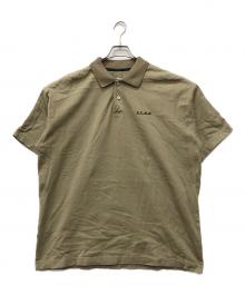 F.C.R.B.（エフシーレアルブリストル）の古着「BIG LOGO WIDE POLO」｜グリーン