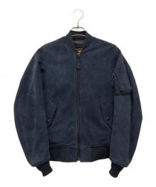 HOUSTON（ヒューストン）の古着「フライトジャケット」｜ネイビー