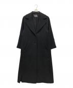 CITYシティ）の古着「ピュアウールワイドラペルコート」｜ブラック