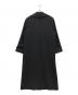 CITY (シティ) ピュアウールワイドラペルコート ブラック サイズ:2：10000円